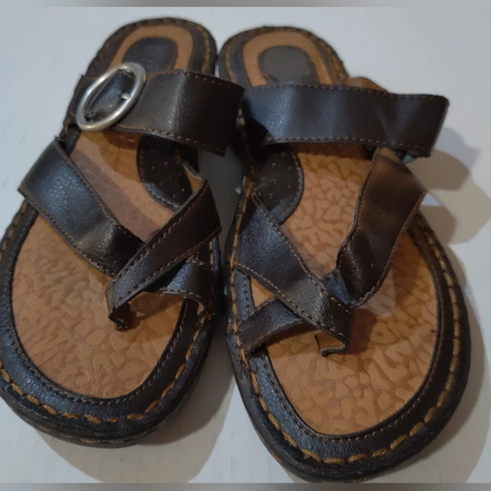 Canyon River Blues Mens Brown Leather Sandals Size‎ 7.5M 11894 Glen